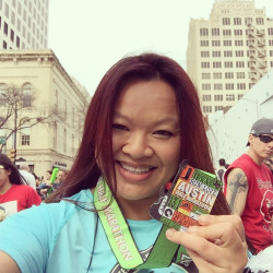 Simone: "Austin Half Marathon on Valentine's weekend"