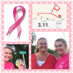 Michele: "A great walk tonight with my momma! I hope one day they find a cure to all cancers especially breast cancer. #hope"