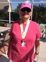 Yvonne: "Well. It took me a while, but I finally earned my Resolution Run medal, albeit in 4 segments! Thanks for the motivation!!"