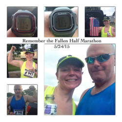 Holly: "Two half marathon finishers from Mississippi. Happy Memorial Day weekend to everyone!"