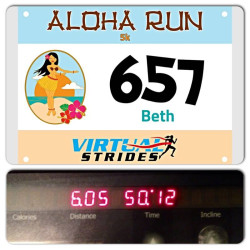 Beth: "122 degrees outside, so I'm stuck running in the gym. But, this race means the world to me. I dedicate this run to my Mom who lost her battle to cancer in 2002. I love you Mom and miss you so much"
