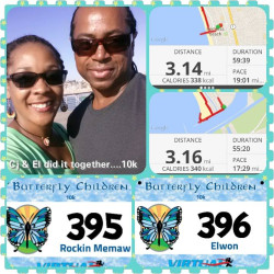 Cj: "My Sweetheart and I walked it together in support of the Butterfly Children! My father-in-law suffered the adult version of this disease. He passed away 2 years ago. Ironically, the day he transitioned, a huge butterfly hovered by the door of his condo as they were taking his remains away. Butterflies represent new life to me and my Sweetheart..."