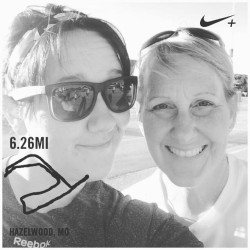 Laura: "Running with mom...."