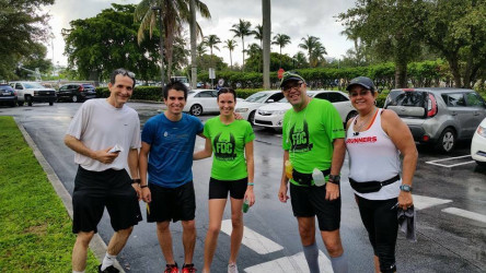 Ana: "Awesome run with my TeamFDC at Coconut Grove in Miami, FL"