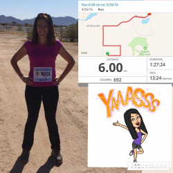 Laura: I am so proud of myself!  I have NEVER run more than two miles and ran almost the entire thing!