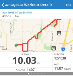 Mavae: Decided to keep going to make it 10 miles instead of 6, turned out awesome regardless!