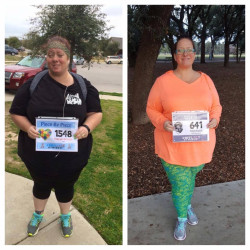 Tracye: My first virtual strides next to the one I did yesterday! I am getting smaller :)