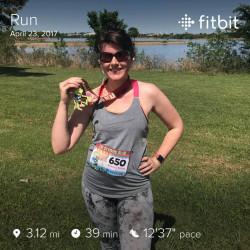 Britney: It was a gorgeous day for a 5K today!