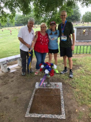 Duane: Today I ran my first 1/2 marathon in memory of Sgt. James R. Graham III. Pictured are his parents and my fellow runner Kathy Bratton. Sgt. Graham was killed in Iraq on this day 12 years ago.