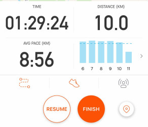 Nelrae: Saturday morning 10K run