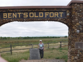 Glenda: Photo is taken at Old Bent's Fort in Colorado . the time was1.1 miles..Time 21.58. Time was also added at 3 other locations...Utah..Nevada.. and at the Grand Canyon in Arizona.  Total time was 1 hr 33min 08 sec.