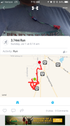 Dwayne: 3.7 miles recorded, God Bless and pray for a cure.