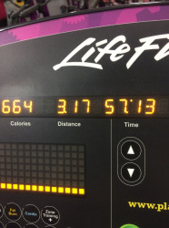Jessica: Not my best time, but I ran about 30 mins of it. Not bad for a fat chick lol.