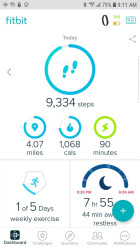 Mikie: Couldn't figure out how to link my fitbit results to this site so just uploaded the picture from my fitbit.  Will this work?