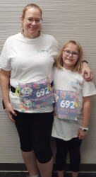 SUSAN: We did this together!  My daughter's first ever 5K! Not training to be fast, Training to Be FIERCE!