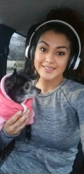 Jordan: Ran 3.24 miles with my dog, lol she set the pace!