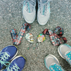 Heather: Ran with my girls, for our skele-girls!