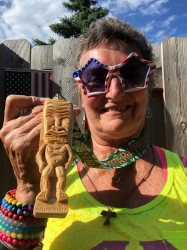 Anne: So, on WEDNESDAY, JULY 25th, 2018, at BUSSE WOODS FIREST PRESERVE, GROVE 31, in SCHAUMBURG, ILLINOIS I rode my bike for the TIKI RUN� ... Time Started: 14:36:30pm... Time Finished:  14:08:00pm... Total Time:   1hr 32min 30sec... Total Miles:  12.8miles = 20.6K... It was a Great Ride for a Great Cause...