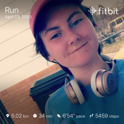 Brianna: My very first 5k completed!