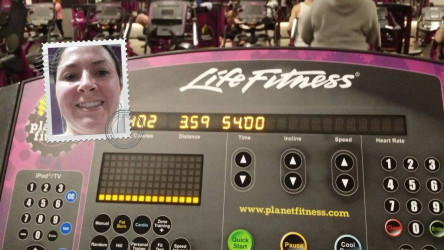 Shannon: I went a little over on the treadmill but had a lot of fun! Looking forward to my next race!