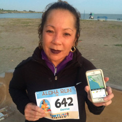 Denise: "Ahola 10K Virtual Run with Cynthia Contreras at San Leandro Marina, CA"