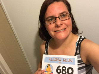 Stephanie: "My first 10k completed."