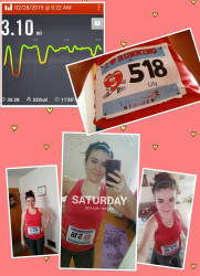 Lily: "did my race this morning 5k (3.10) 35.28 done n proud!! Always Keeping my Heart beating always!! Pure Life!!"