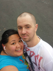 Krys and Tim: "My first 10k didn't go as planned but we finished!"