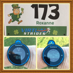Roxanne: "First Virtual Run was a lucky one for sure! Happy Sunday!"
