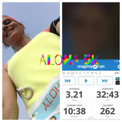 April: "Aloha Run- .....in 54 degrees with 60% humidity......100% accomplished!"
