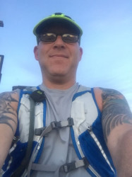 Matthew: "Slow run as I am preparing for a fitness test in a few days. I have worked with many different folks from all branches of service and have lost a lot of friends. Here is to all my brothers and sisters in harms way in the USAF."