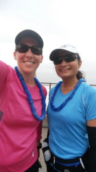 Dorit: "Aloha Runners by the Pacific Ocean!"