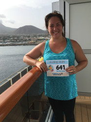 Sandra: "Run completed in St. kitts. Hot humid but I loved it!!!"