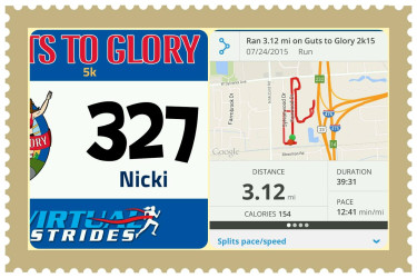 Nicki: "Nicki - Guts to Glory 5K"
