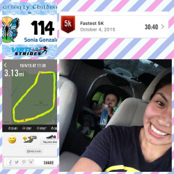 Sonia: "5k done with my son in this fresh day in California"