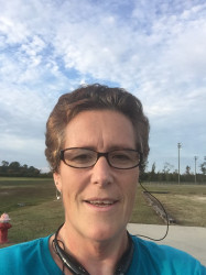 Elise: "DONE!  9th 5k since March 28 2015.  Kidney stone surgery on October 16 and missed my scheduled race.  Glad to find the virtual race to help a great cause and keep my streak alive."