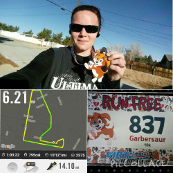 Maria: Running to good music to help puppies, awesome race!!