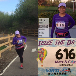 Grissel: Half Marathon "Seize the Day" Honoring people that are fighting with Epilepsy Medio Maratón "Aprovecha el Dia"  Honrando a las personas qué estan  con Epilepsia