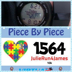 Julia: Virtual 10K run for James Scholz