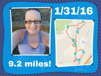 Jessica: 9.2 miles training for my half marathon!