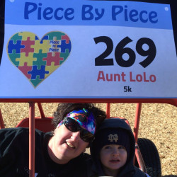 Lori: My first virtual 5K and my reason Autism Awareness is so important to me!!!