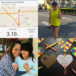 Mitzi: I dedicated this run to my niece, Misha Rivera, a very beautiful and smart girl!  I love her so much!