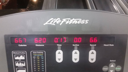 Joanne: Got it done!  10K on treadmill!