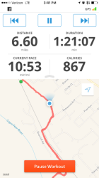 Cacilie: Went a little over the 10k distance, but I was feeling good and felt like continuing!! This was awesome knowing I was logging the miles for this awesome cause!