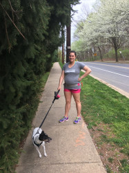 Tiffany: My son's first 5k:) We Seized the Day with the support of my husband and dogs:)