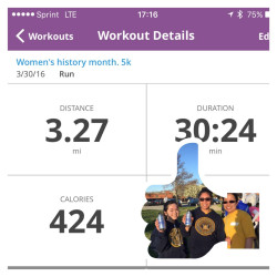 Valerie: Women's history month 5k on Andreas Air Force base :)