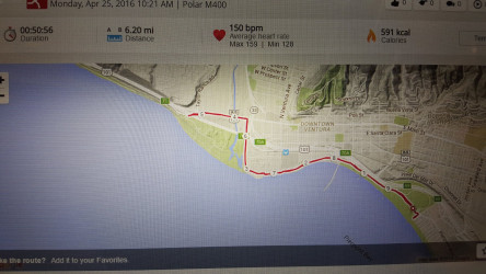 Catherine: Perfect day for a 10K at Ventura Beach, California!