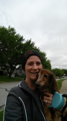 Cilla: 5k with my dachshund, Heidi!