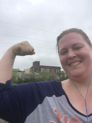 Janelle: First 5k since last October. I'm not a runner, but I'm very happy with my pace! #wecandoit!