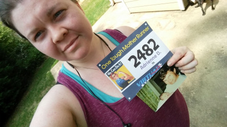 Adrienne: I ran in memory of my dad today. He died when I was a toddler. I came across this race yesterday and immediately felt compelled to participate. Thank you, Virtual Strides and Family Lives on.. for the parents who raise their kids on their own, and kids who make their way with only one parent - we can do this.